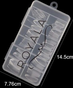 Royala 104 - Rounded Half Frosted - Full Cover - Nageltips - Nepnagels - Plaknagels - In Assortimentsbox - 120 Stuks 12 Maten - Voor Gellak Acrylnagellak En PolyGel Nagels - Royala Frosted Tips Line -Maquillage Cosmetics 1002x1200 5