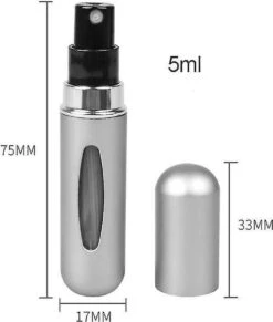 Fuzi Tools - Parfum Verstuiver - 5ML - Matt Grijs - Hervulbaar - Reisflesje - Mini Parfum Flesje -Maquillage Cosmetics 1020x1200 10