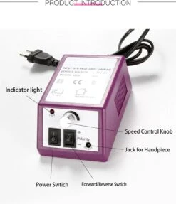 Elektrische Nagelvijl/ Nagelfrees - Inclusief 6 Vijlen - Nagelfrees Machine Voor Slijpen / Snijden / Polijsten - Manicure / Pedicure Nagel Vijlmachine - Verzorging Voor Nagels / Handen / Voeten -Maquillage Cosmetics 1034x1200 4