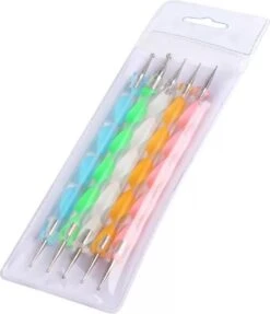 Set Van 5 Druppelpennen - Sparkolia - Dotting Tools Voor Nail Art - Gellak Of Nagellak