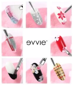 Evvie 20 Delige Nail Art Set - 15 Nailart Penselen En 5 Dotting Tools - Wit 13 Evvie 20 Delige Nail Art Set - 15 Nailart Penselen En 5 Dotting Tools - Wit -Maquillage Cosmetics 1036x1200 24