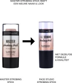 Maybelline Master Studio Strobing Highlighter Stick - 100 Light -Maquillage Cosmetics 1037x1200 7
