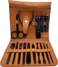 Fritzline© Professionele Manicureset 16-delig - Nagelset Incl. Nagelvijl & Nagelknipper