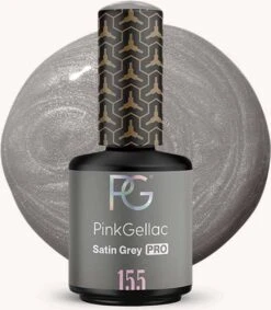 Pink Gellac - Satin Grey - Gellak - Vegan - Grijs - Glanzend - 15ml -Maquillage Cosmetics 1048x1200 14