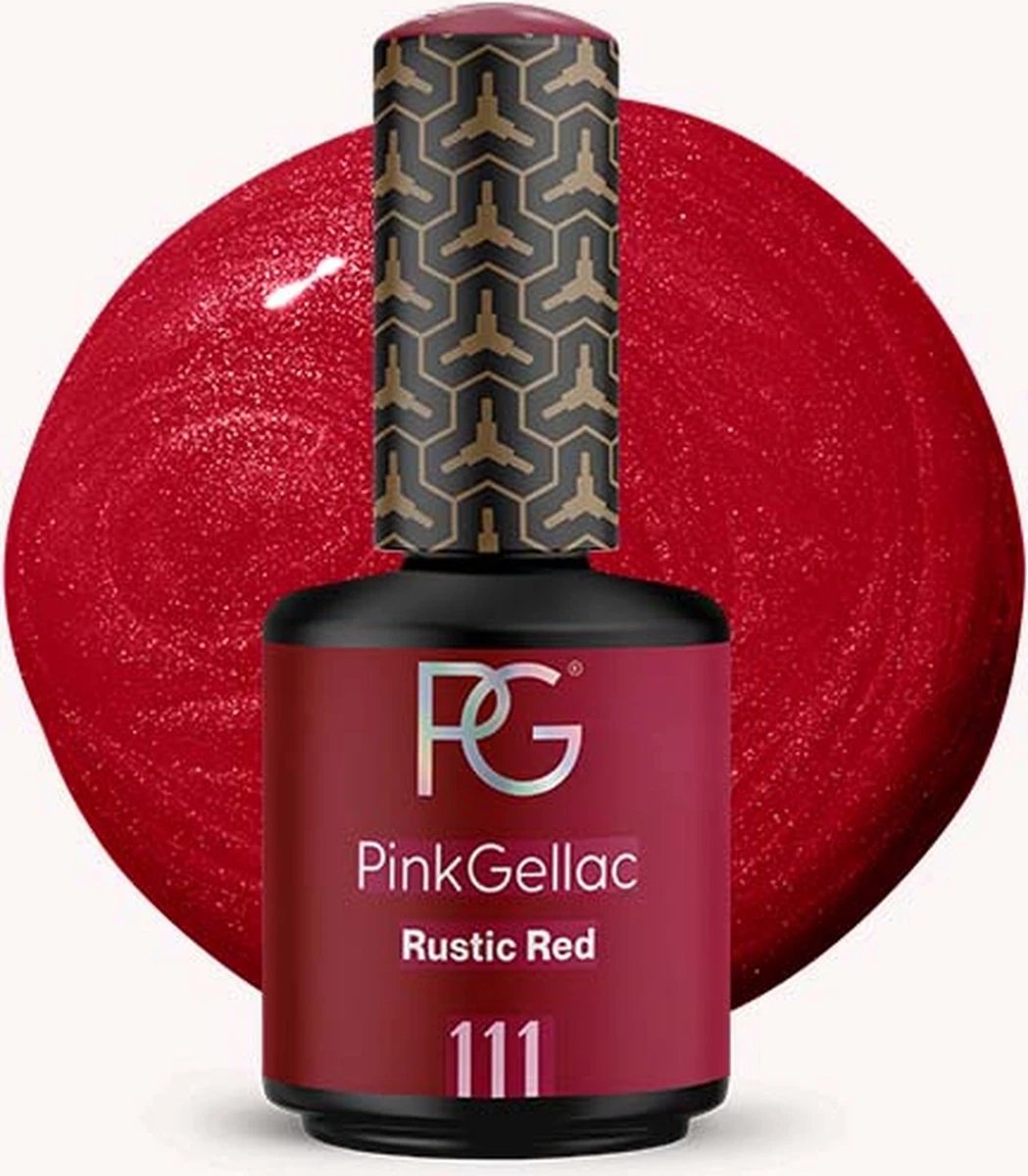 Pink Gellac - Rustic Red - Gellak - Vegan - Rood - Parel Finish - 15 Ml 3 Pink Gellac - Rustic Red - Gellak - Vegan - Rood - Parel Finish - 15 Ml