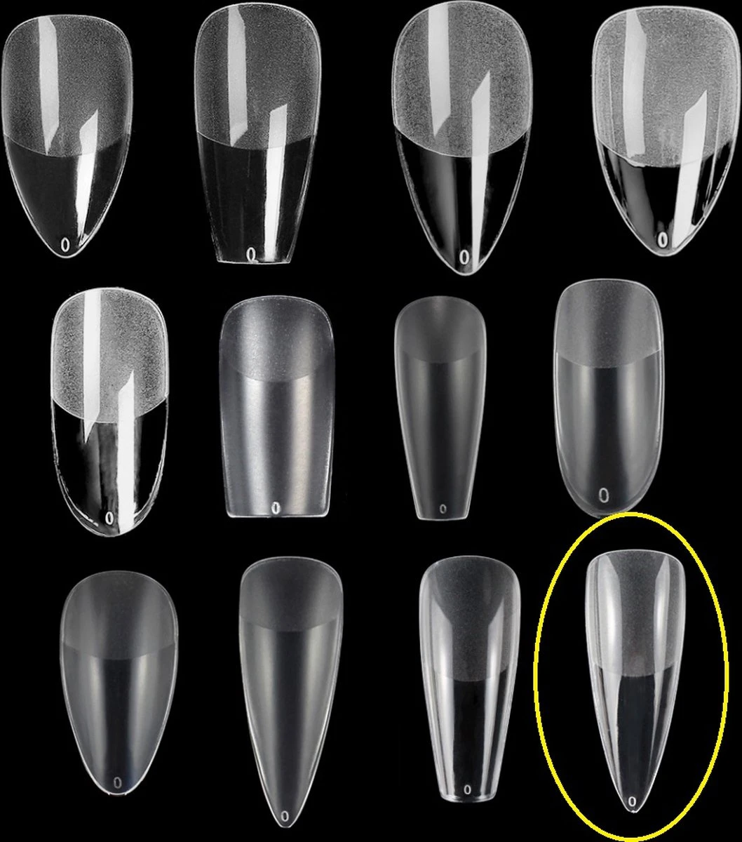 Royala 182 - Waterdrop Half Frosted - Full Cover - Nageltips - Nepnagels - Plaknagels - In Assortimentsbox - 120 Stuks 12 Maten - Voor Gellak Acrylnagellak En PolyGel Nagels - Royala Frosted Tips Line 5 Royala 182 - Waterdrop Half Frosted - Full Cover - Nageltips - Nepnagels - Plaknagels - In Assortimentsbox - 120 Stuks 12 Maten - Voor Gellak Acrylnagellak En PolyGel Nagels - Royala Frosted Tips Line – Image 3