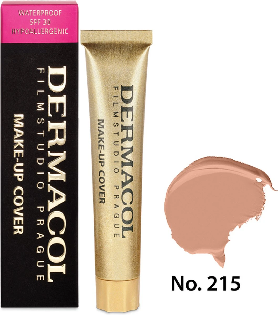 Dermacol - Make-up Cover - 30 Ml - Waterproof - Tint 215 10 Dermacol - Make-up Cover - 30 Ml - Waterproof - Tint 215 – Image 8