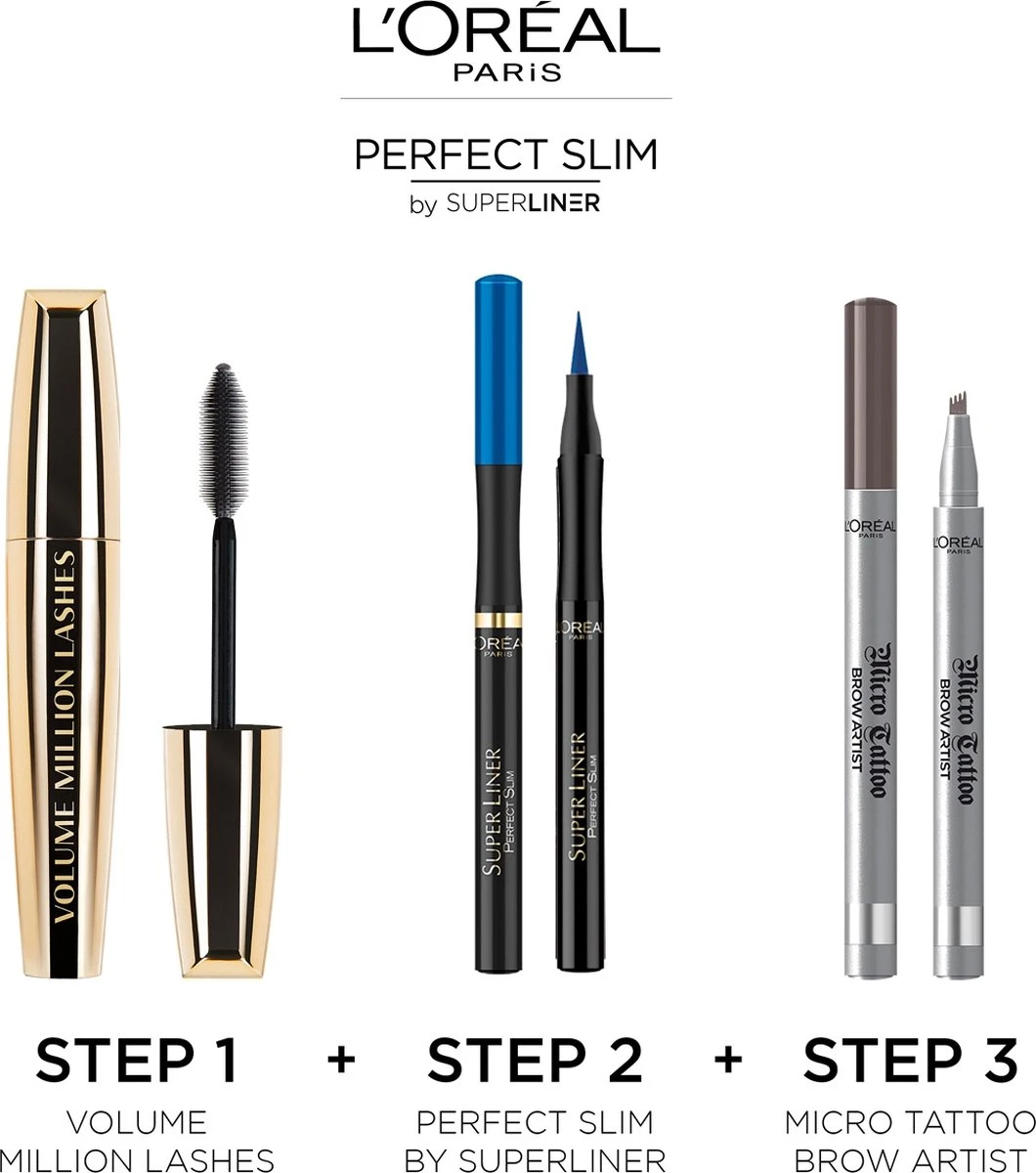 L’Oréal Paris Superliner Perfect Slim Eyeliner - Blauw 7 L’Oréal Paris Superliner Perfect Slim Eyeliner - Blauw – Image 5