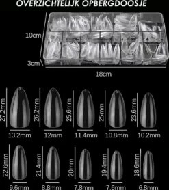 Joyage Nagel Tips Transparant Oval - 500 Stuks - Nagel Tips Transparant – Nageltips Voor Gelnagels – Nagel Tips Acryl – Transparante Nageltips – Transparante Nagels – Fake Nails Clear - Kunstnagels - Nepnagels -Maquillage Cosmetics 1065x1200 5