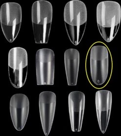 Royala 108 - Oval Long Binnen En Buiten Full Frosted - Full Cover - Nageltips - Nepnagels - Plaknagels - In Assortimentsbox - 120 Stuks 12 Maten - Voor Gellak Acrylnagellak En PolyGel Nagels - Royala Frosted Tips Line -Maquillage Cosmetics 1075x1200 9