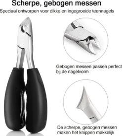 Merkloos Nageltang Met Gebogen Bek + Vijl - Nagelknipper Set - Pedicure Set -Maquillage Cosmetics 1080x1200 5
