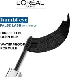 L’Oréal Paris Bambi Eye By False Lash Waterproof Mascara - Zwart -Maquillage Cosmetics 1085x1200 3