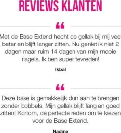 Pink Gellac - Base Extend - Base Coat Gellak - Snel Afweekbaar - 15 Ml -Maquillage Cosmetics 1089x1200 15