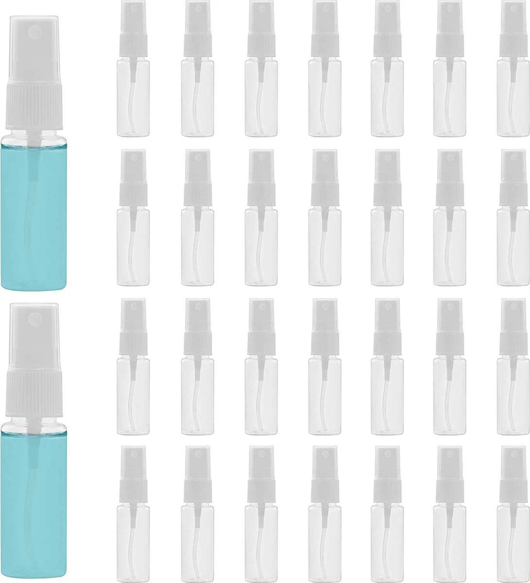 Belle Vous Mini 20ml Verstuiver Spray Flesjes (30 Pak) - Fijne Mist Spray Flesjes Met Doppen - Navulbaar Anti Lek Plastic Fles Voor Schoonmaken, Parfums, Essentiele Oliën – Reisformaat 3 Belle Vous Mini 20ml Verstuiver Spray Flesjes (30 Pak) - Fijne Mist Spray Flesjes Met Doppen - Navulbaar Anti Lek Plastic Fles Voor Schoonmaken, Parfums, Essentiele Oliën – Reisformaat
