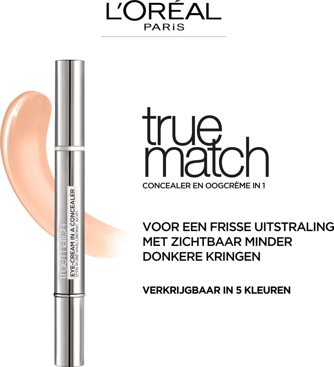 L’Oréal Paris - True Match Eye-Cream In A Concealer - 1-2R Rose Porcelain 10 L’Oréal Paris - True Match Eye-Cream In A Concealer - 1-2R Rose Porcelain – Image 8