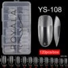 Royala 108 - Oval Long Binnen En Buiten Full Frosted - Full Cover - Nageltips - Nepnagels - Plaknagels - In Assortimentsbox - 120 Stuks 12 Maten - Voor Gellak Acrylnagellak En PolyGel Nagels - Royala Frosted Tips Line -Maquillage Cosmetics 1110x1200 16