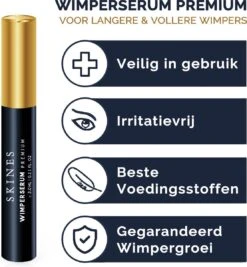 Skines® Wimperserum Premium – Eyelash Serum - Wenkbrauw Serum - Wimper Groei - 3ML -Maquillage Cosmetics 1111x1200 10