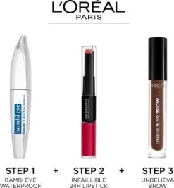 L’Oréal Paris Bambi Eye By False Lash Waterproof Mascara - Zwart -Maquillage Cosmetics 1112x1200 5