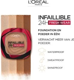 L’Oréal Paris Infaillible 24h Fresh Wear Powder Foundation - 20 Ivory -Maquillage Cosmetics 1117x1200 1