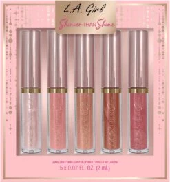 LA Girl - Shinier Than Shine 5 Pc Lipgloss Set