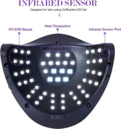 Professionele 180W LED Nageldroger Lamp - Gel Nagel Droger - 180W De Sterkste Nagellamp Op De Markt - Geschikt Voor Elke Nagel, Sneller Droger Voor Gel Polish Nail Apparatuur Automatische Sensor Nail Art Gereedschap Voor Vingernagel En Teennagel -Maquillage Cosmetics 1122x1200 6