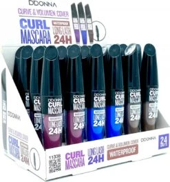 D'Donna - Curl Mascara - Paars - Waterproof - 1 Flesje Met 8 Gram Inhoud -Maquillage Cosmetics 1123x1200 5