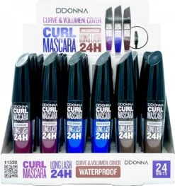 D'Donna - Curl Mascara - Bruin - Waterproof - 1 Flesje Met 8 Gram Inhoud -Maquillage Cosmetics 1128x1200 8