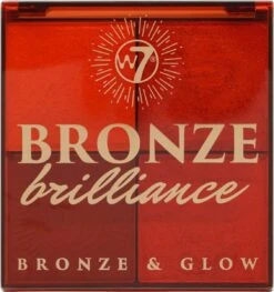 W7 Bronze Brilliance Bronze & Glow Bronzing Powder - Light/Medium -Maquillage Cosmetics 1129x1200