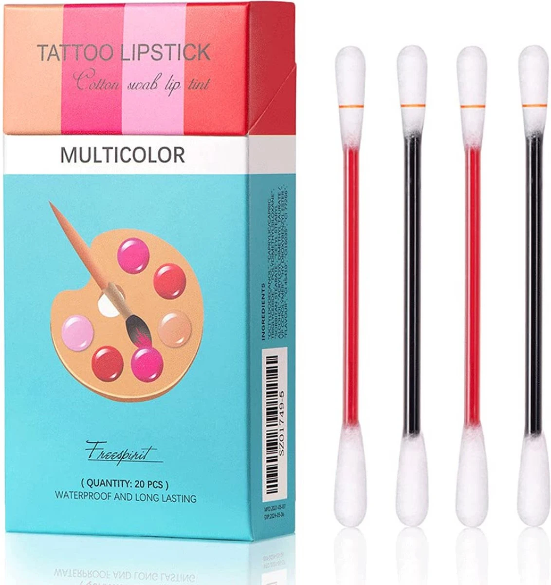 Bellive Tattoo Lipstick Red - Lipstick Dames - Tiktok - Lippenstift Wattenstaafje 20 Stuks - Lipstick Set - Waterproof Lipstick - Lippenstift Langhoudend - Long Lasting Lip Gloss - Multicolor 3 Bellive Tattoo Lipstick Red - Lipstick Dames - Tiktok - Lippenstift Wattenstaafje 20 Stuks - Lipstick Set - Waterproof Lipstick - Lippenstift Langhoudend - Long Lasting Lip Gloss - Multicolor