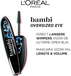 L’Oréal Paris Bambi XXL Oversized Eye Mascara - Zwart - Volume & Lengte Mascara - 8.9ml -Maquillage Cosmetics 1132x1200 6
