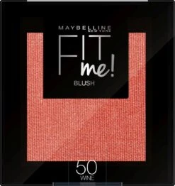 Maybelline Fit Me Blush - 50 Wine - Natuurlijk Ogende Rouge - 4.5 Gr -Maquillage Cosmetics 1133x1200