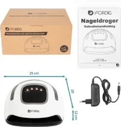 ForDig 220W Professionele Nageldroger Voor Gel Nagels - Nagellak Droger Met UV LED Lamp En Timer Voor Gelnagels - Nageldrogerlamp Met 57 LED Lampjes Voor Nagel Gellak - Geschikt Voor Manicure En Pedicure - Nagellakdroger Hard Gelpolish Builder -Maquillage Cosmetics 1135x1200 16