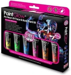 Paintglow | UV Face En Body Paint Kit