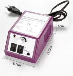 Elektrische Nagelvijl/ Nagelfrees - Inclusief 6 Vijlen - Nagelfrees Machine Voor Slijpen / Snijden / Polijsten - Manicure / Pedicure Nagel Vijlmachine - Verzorging Voor Nagels / Handen / Voeten -Maquillage Cosmetics 1149x1200 10