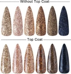 GUAPÀ - Nagel Glitter Poeder Nail Art Set Goud & Navy - 6 Stuks -Maquillage Cosmetics 1149x1200 9