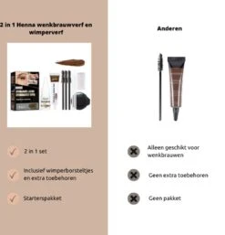 2 In 1 - Henna Wenkbrauwverf En Wimperverf - Bruin - Henna Brows - DIY Henna Brows Kit - Starterspakket 13 2 In 1 - Henna Wenkbrauwverf En Wimperverf - Bruin - Henna Brows - DIY Henna Brows Kit - Starterspakket -Maquillage Cosmetics 1152x1200 4