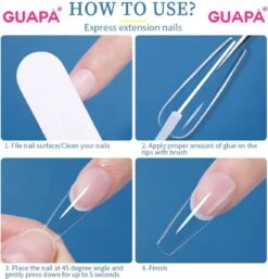 GUAPÀ® Nagellijm Voor Nagel Tips | Plaknagels | Nepnagels & Nail Art | Nagel Decoratie Lijm | Nail Glue 5ml -Maquillage Cosmetics 1152x1200 7