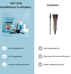 2 In 1 - Henna Wenkbrauwverf En Wimperverf - Zwart - Henna Brows - DIY Henna Brows Kit - Starterspakket Met Vele Extra's - 30 Ml -Maquillage Cosmetics 1159x1200 7