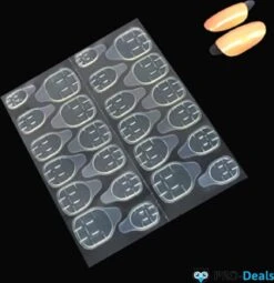 PRO-Deals - 120 X Dubbelzijdige Nagelstickers - 5 Vellen - Plakkers Voor Nepnagels - Kunstnagels - Makkelijk & Snel Voor Plaknagels!