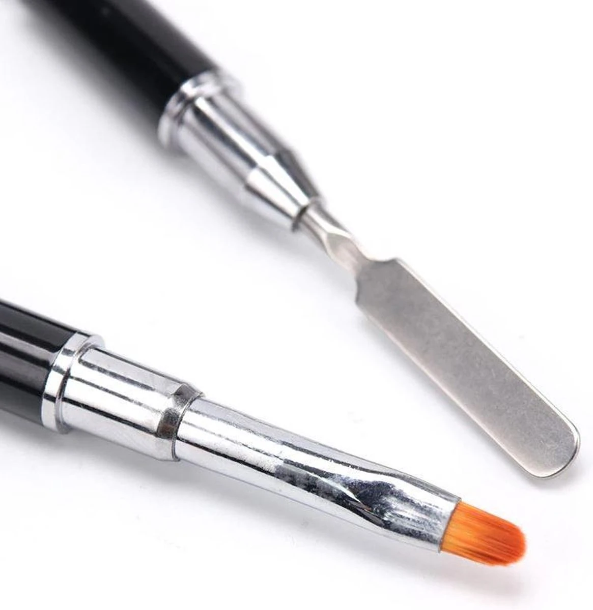 Nagel Polygel Tool - Gel Penseel - Nail Poly Gel Tool - 2 In 1 Kwast Met Spatel 7 Nagel Polygel Tool - Gel Penseel - Nail Poly Gel Tool - 2 In 1 Kwast Met Spatel – Image 5