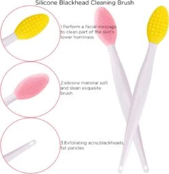 Merkloos Lip Scrub Borstel Set 4-delig - Mee Eters Verwijderen – Gezichtsreiniger – Gezichtsborstel Blackhead Remover -Maquillage Cosmetics 1166x1200 4