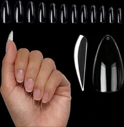 Knapzeker Gelly Tips Medium Almond 500 Stuks 12 Maten - Plaknagels Met Lijm In Doos + Knapzeker Nagelvijl 100/180 - Transparant Nageltips Full Cover Voor Acryl - Gel Nails- Nepnagels Soak Off -Maquillage Cosmetics 1167x1200 13