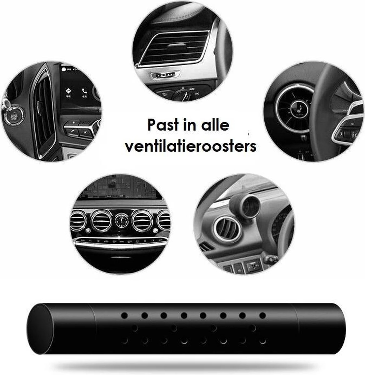 Autoparfum - Luchtverfrisser Auto - Inclusief 5 Geuren - Luxe Design - ZWART - Hervulbaar - Fris 8 Autoparfum - Luchtverfrisser Auto - Inclusief 5 Geuren - Luxe Design - ZWART - Hervulbaar - Fris – Image 6