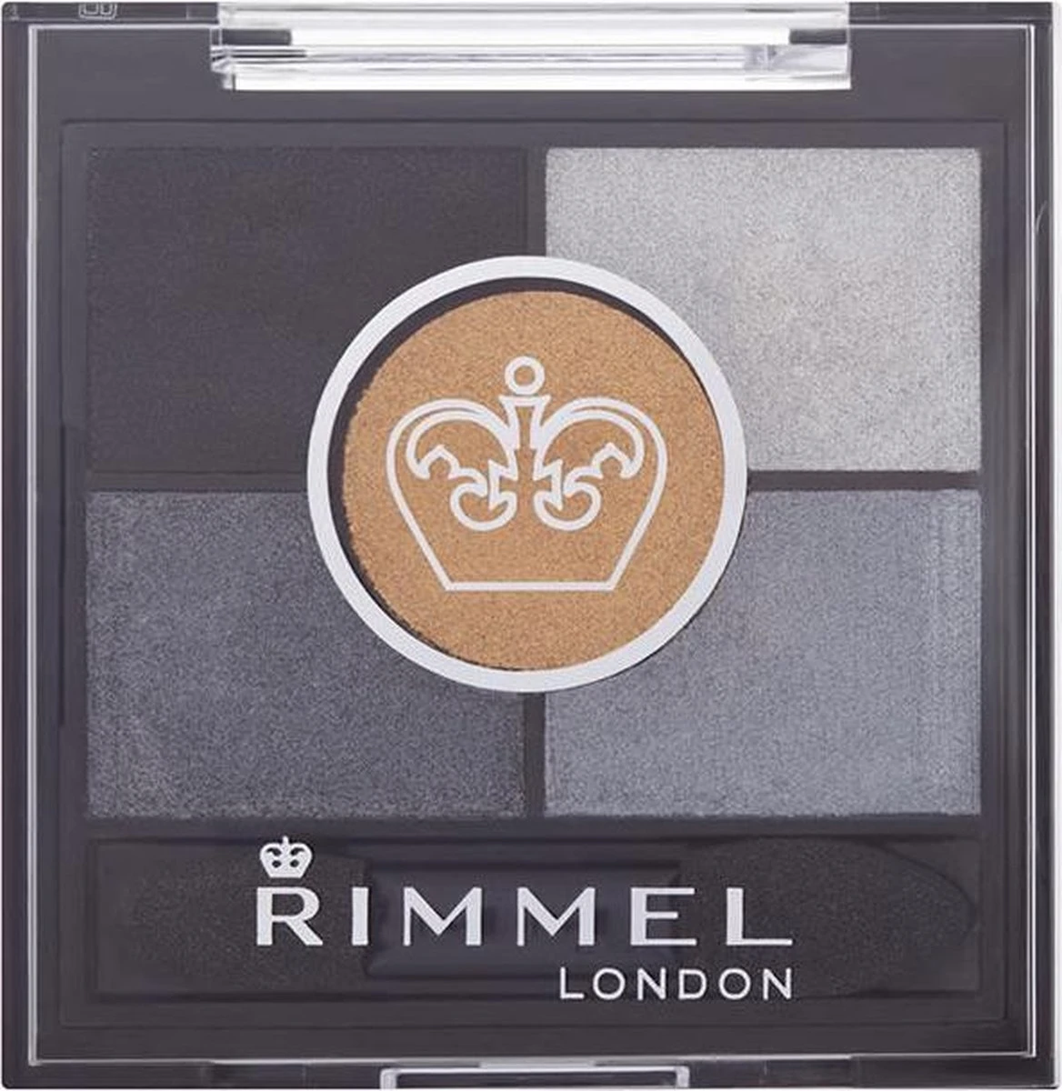 Rimmel London Glam'Eyes HD Pentad Oogschaduw - 023 Foggy Grey 5 Rimmel London Glam'Eyes HD Pentad Oogschaduw - 023 Foggy Grey – Image 3