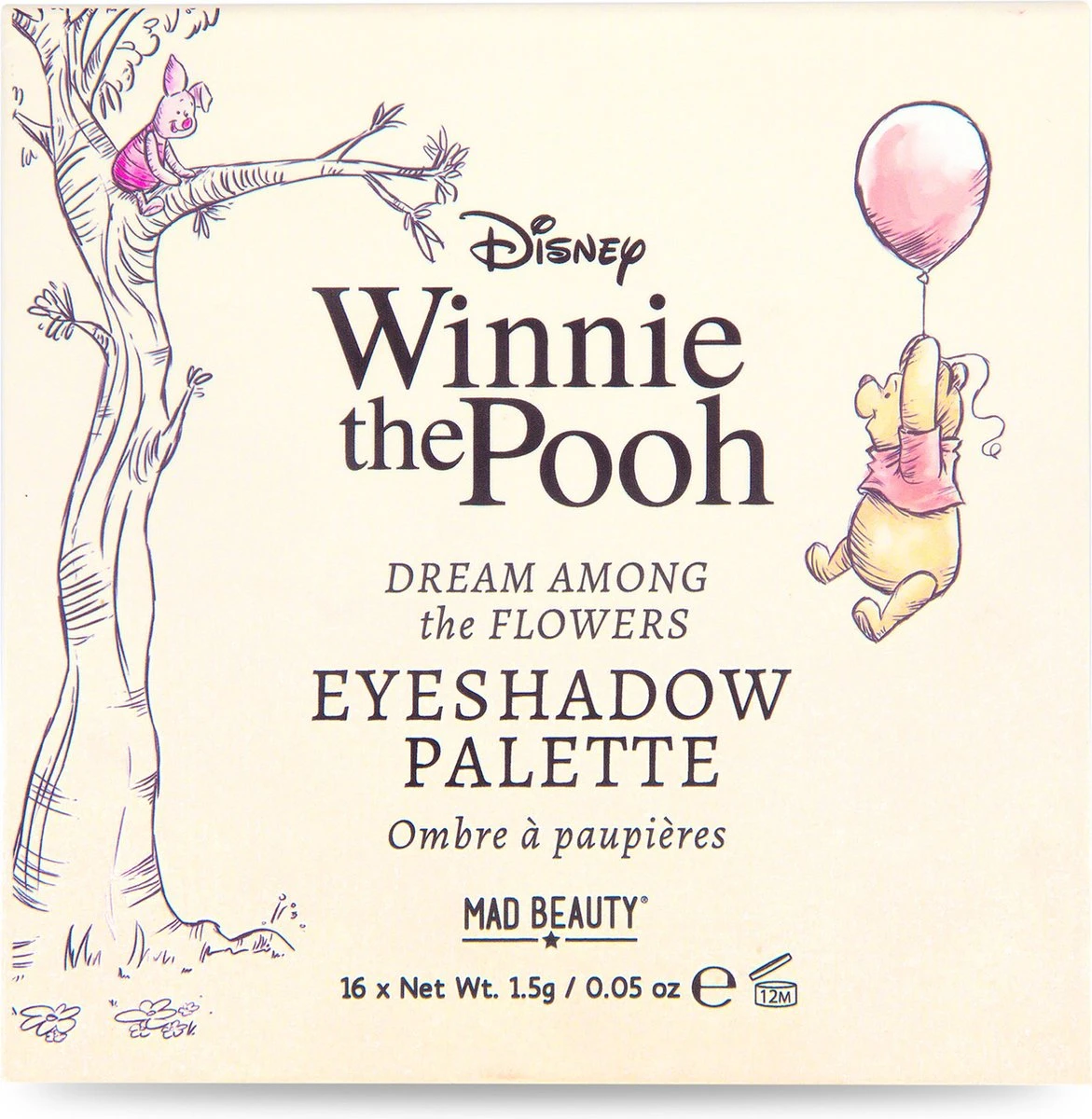 Mad Beauty X Disney - Winnie The Pooh Eyeshadow Palette - Oogschaduw Palette 4 Mad Beauty X Disney - Winnie The Pooh Eyeshadow Palette - Oogschaduw Palette – Image 2