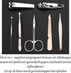 7-in-1 Professionele Manicureset | Pedicureset | Ingegroeide Teennagel / Kalknagel Schaar / Knipper | Manicure Nagelknipper | Pedicure / Manicureset | Complete Nagelgarnituur | Nagelknipper / Nageltang -Maquillage Cosmetics 1171x1200 27