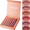 Set Van 6 X Matte Lip Gloss Nude | Lipgloss Matte Set | Waterproof | Nude Kleuren -Maquillage Cosmetics 1171x1200 8