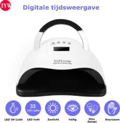 Nageldroger - Nageldrogers - 80 Watt UV LED Lamp Nagels - 45 Leds - Nagellak Droger - UV LED Lamp - Nagellamp - Nail Dryer - Nageldroger Voor Gel Nagellak - Gewone Nagellak - Wit 13 Nageldroger - Nageldrogers - 80 Watt UV LED Lamp Nagels - 45 Leds - Nagellak Droger - UV LED Lamp - Nagellamp - Nail Dryer - Nageldroger Voor Gel Nagellak - Gewone Nagellak - Wit -Maquillage Cosmetics 1172x1200 13