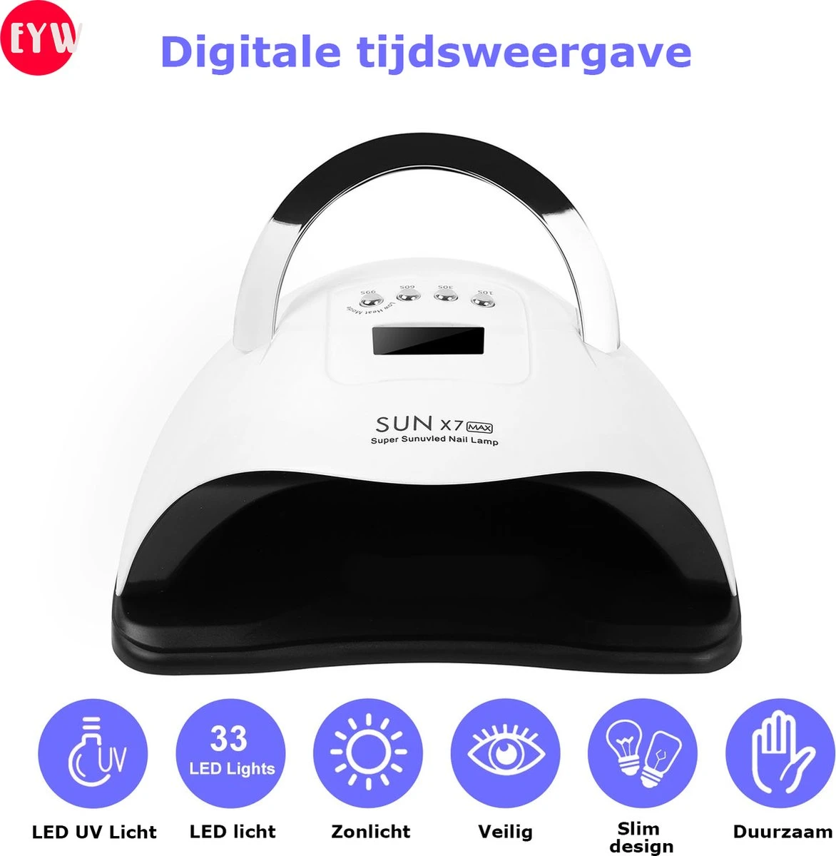 Nageldroger - Nageldrogers - 80 Watt UV LED Lamp Nagels - 45 Leds - Nagellak Droger - UV LED Lamp - Nagellamp - Nail Dryer - Nageldroger Voor Gel Nagellak - Gewone Nagellak - Wit 5 Nageldroger - Nageldrogers - 80 Watt UV LED Lamp Nagels - 45 Leds - Nagellak Droger - UV LED Lamp - Nagellamp - Nail Dryer - Nageldroger Voor Gel Nagellak - Gewone Nagellak - Wit – Image 3