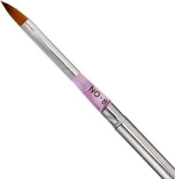 Merkloos Kwalitatieve Acryl Penseel - Nageldecoratie Pen - #8 Pink Diamond -Maquillage Cosmetics 1172x1200 15
